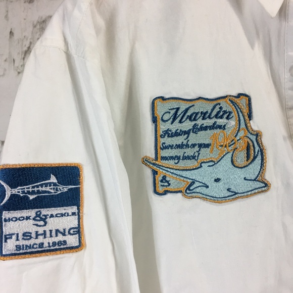 Hook & Tackle White Marlin Patch Embroidered - Picture 4 of 7